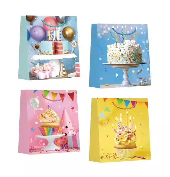 Lahjakassi 26x32/10cm Syntymäpäivä - Lahjakassit - 183258 - 1