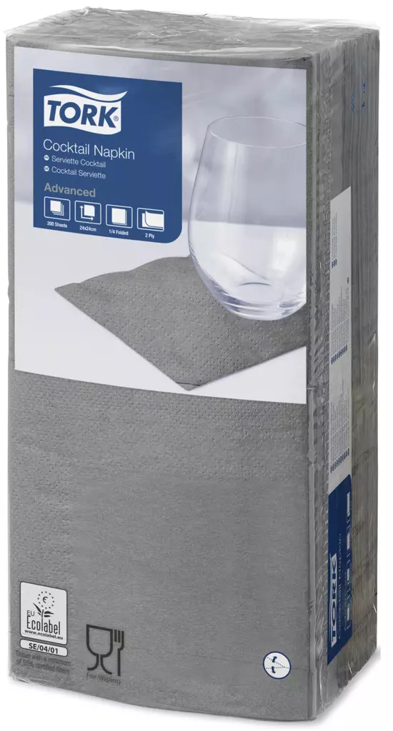 Lautasliina 24x24cm 1/4 TORK Cocktail - Servietit ja lautasliinat - 159398 - 1