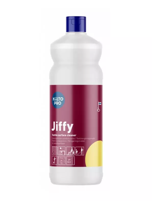 Puhdistusaine 1L KIILTO Jiffy - Tekstiilien puhdistus ja huolto - 151968 - 1