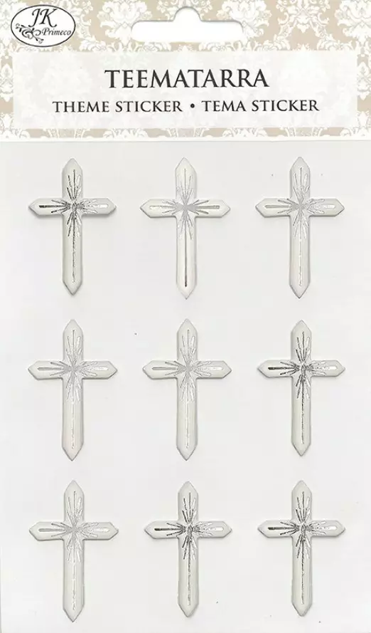 Teematarra Risti hopea 9kpl/pkt - Askartelutarvikkeet - 155368 - 1
