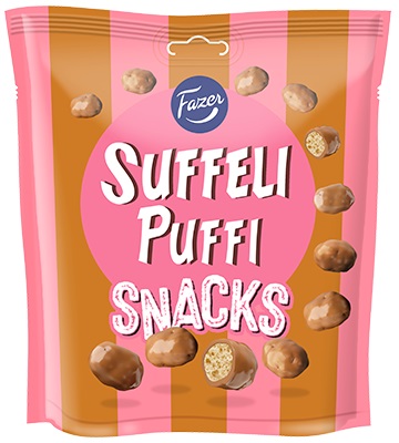 Suffeli Puffi Snacks 160g FAZER - Makeiset - 148759 - 1