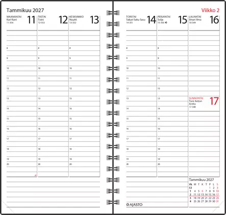 Agenda-vuosipaketti - Taskukalenterit - 189389 - 2