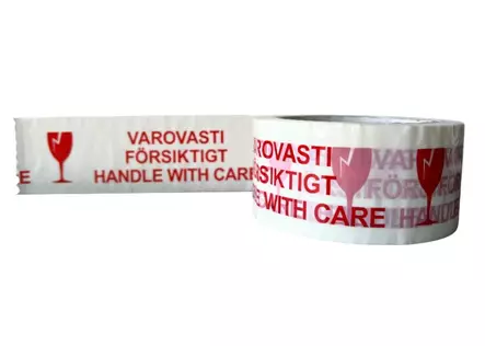 Huomioteippi 50mm/66m VAROVASTI LASIA - Erikoisteipit - 104589 - 1