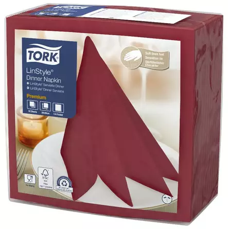 Lautasliina 39x39cm TORK Linstyle Dinner - Servietit ja lautasliinat - 156729 - 1