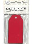 Pakettikortti punainen - Askartelutarvikkeet - 171929 - 1