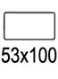 Tarraetiketti 53x100mm APLI - Etiketit-, tulostuskortit ja tarrakalvot - 118249 - 2