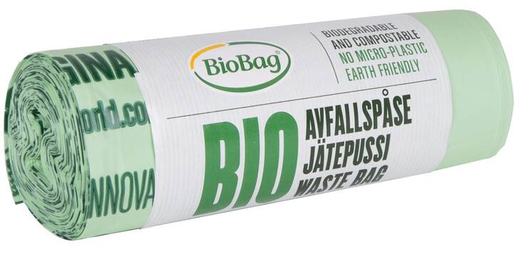 Biojätepussi 20L 15kpl/rll BIOBAG - Biojätepussit  - 156809 - 1