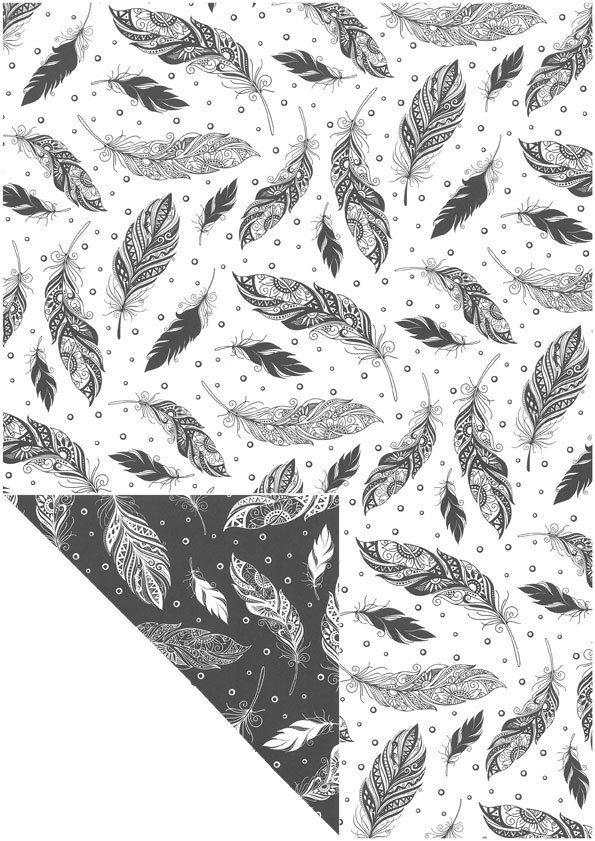 Kuviokartonki sulka a4/5 - Askartelutarvikkeet - 148659 - 1