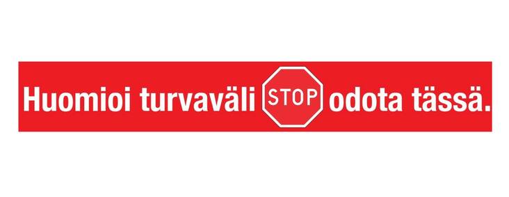 Lattiatarra Huomioi turvaväli - Muut erikoisteipit - 160739 - 1