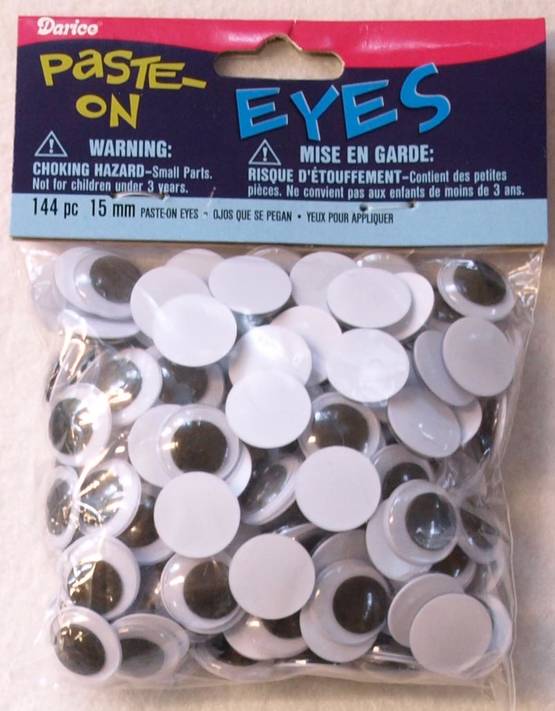 Liikkuvat silmät 15mm - Askartelutarvikkeet - 155009 - 1