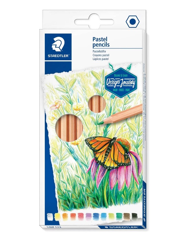 Puuvärikynä 12/srj STAEDTLER Pastel - Puuvärit - 176649 - 1