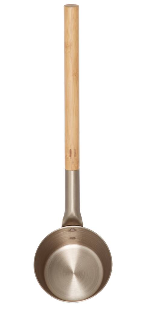 Rento löylykauha alumiini/ bambu samppanja - Saunatarvikkeet - 135499 - 1