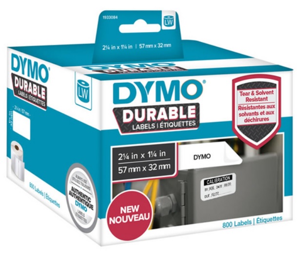 Tarranauha DYMO Durable 57x32mm - Tarra- ja kohokirjoitinteipit Dymo - 154729 - 1