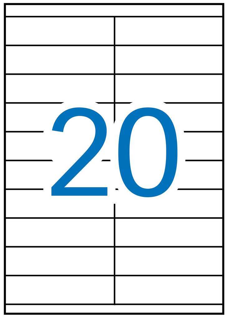 Tulostustarra 105x29 APLI 20-jak. - Tulostus- ja kopiotarrat - 128309 - 1