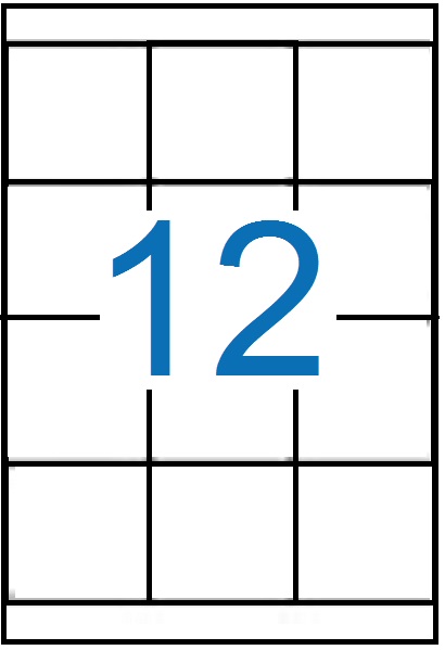 Tulostustarra 67,7x70 MULTI3 12-jak - Tulostus- ja kopiotarrat - 153399 - 1