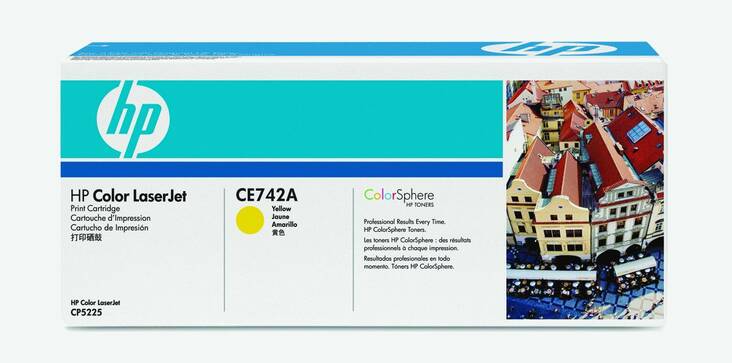 Värikasetti HP CE742A laser - HP laservärikasetit ja rummut - 126869 - 1