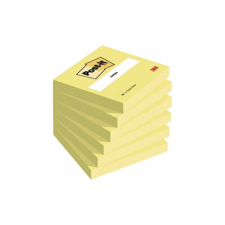 Viestilappu 76x76mm POST IT Canary - Viestilaput ja telineet - 102029 - 1