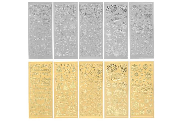 Ääriviivatarra lajitelma JOULU - Tarrat ja tarrakirjat - 153889 - 1