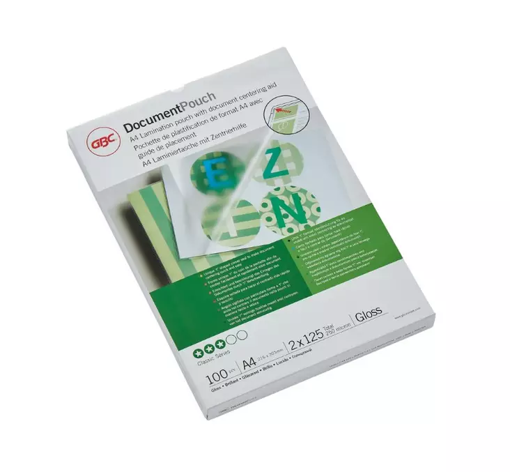 Laminointitasku A4 125mic GBC/DAHLE - Laminointitaskut A4 - 150399 - 1