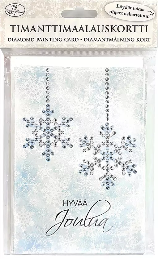 Timanttimaalauskortti Lumihiutaleet - Askartelutarvikkeet/kartongit - 186309 - 1