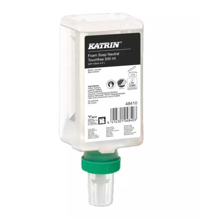 Vaahtosaippua 500ml KATRIN Neutral - Pesunesteet annostelijoihin - 169329 - 1